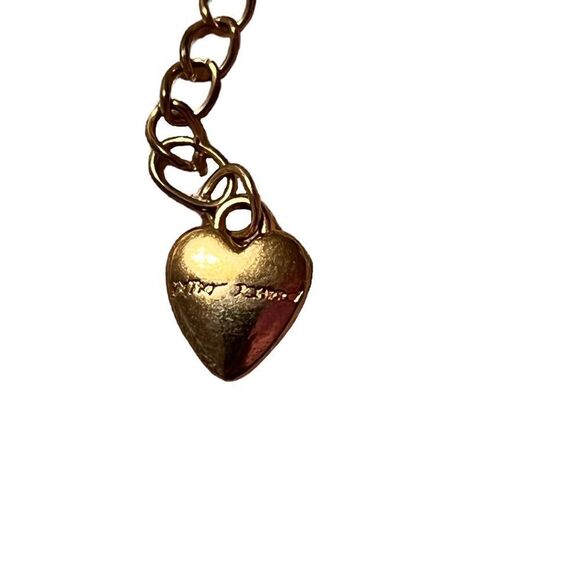 Vintage Betsey Johnson Big Rhinestone Bunny Rose Gold Tone Necklace - Picture 6 of 6